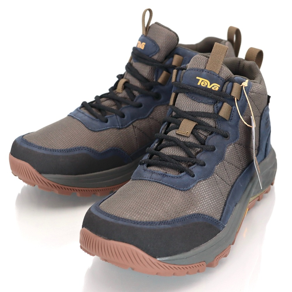 Teva Ridgeview Mid NEW Hiking Boots Mens 11 Blue Brown Waterproof Hiking Outdoor - Picture 6 of 11